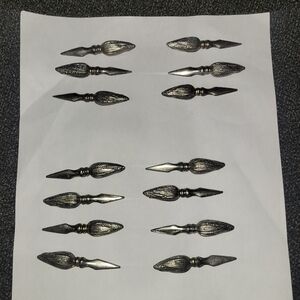 Vintage Metal Corn Cob Holders, Set of 14